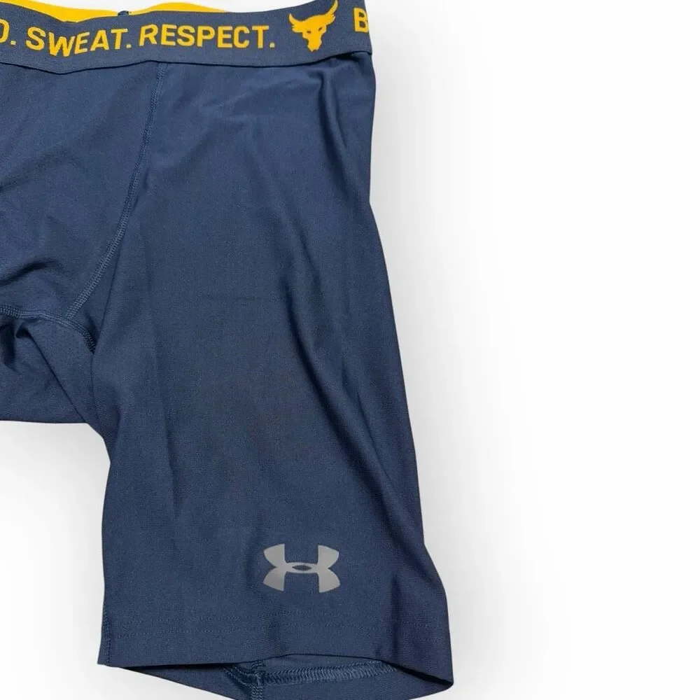 Under Armour x Project Rock HeatGear Compression Shorts Mens size M 1353900-408
